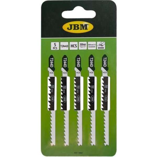 JBM TOOLS 5 STUKS VAN T244D DECOUEERZAAGBLADEN VOOR HOUT