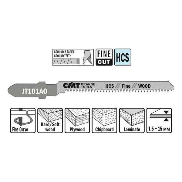 Decoupeerzaag HCS 50 x 76 mm. 20tpi (fine,wood)