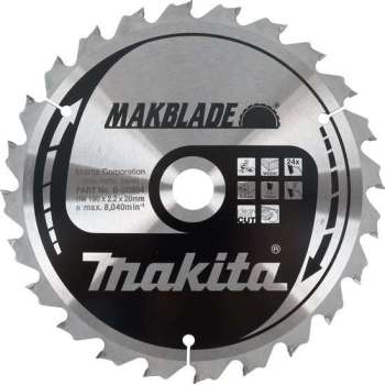 Makita B-08894 Makblade Cirkelzaagblad - 190 x 20 x 24T - Hout / MDF / Laminaat