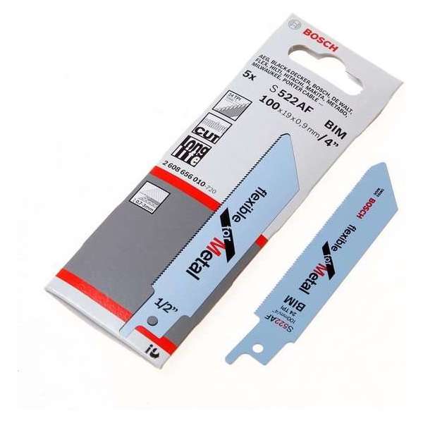 Bosch - Reciprozaagblad S 522 AF Flexible for Metal