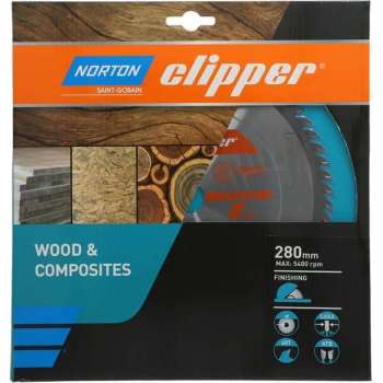 Norton Clipper Hout en Composiet - Zaagbladen ATB Finishing voor Cirkelzagen en Afkortzagen