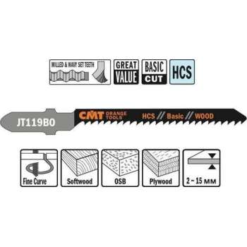 CMT decoupeerzaag HCS 50 x 76 mm. 12tpi (basic,wood)