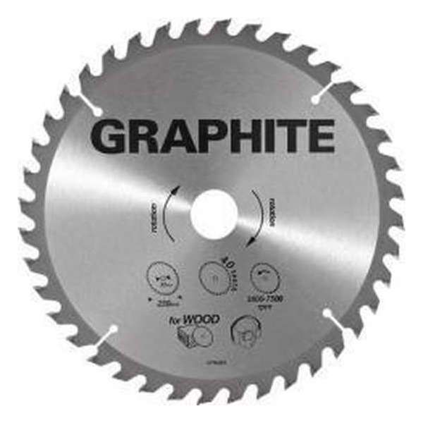 Graphite Cirkelzaagblad Voor Hout 160x20x30 TCT