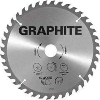 Graphite Cirkelzaagblad Voor Hout 235mm Asgat 30mm Tanden 40