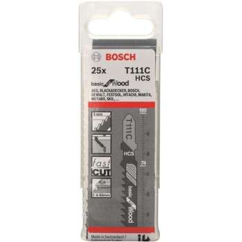 Bosch - Decoupeerzaagblad T 111 C Basic for Wood - 25 stuks