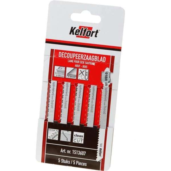 Kelfort Decoupeerzaagblad hout KT101BR 5 stuks (Prijs per blister)