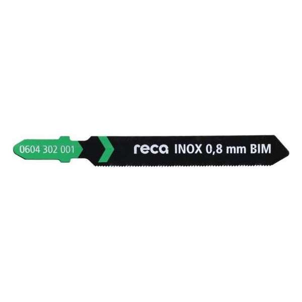 Reca Decoupeerzaagblad INOX HM - INOX - 0,8mm - 83/57 mm RVS platen 0,5 - 1,5 mm (10 stuks)