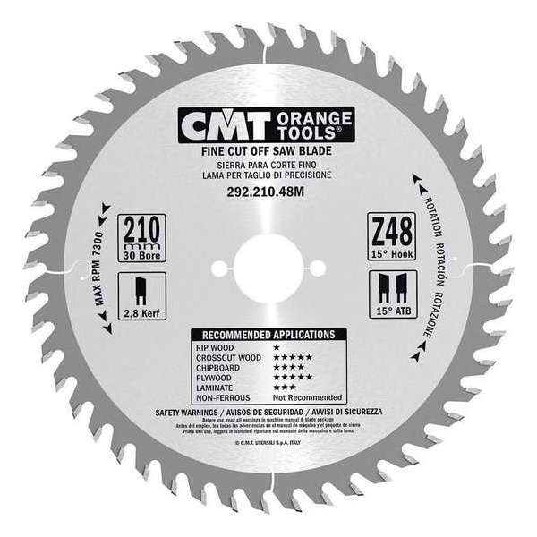 CMT 292.190.48FF HW Cirkelzaagblad - 190 x FF x 48T - Hout