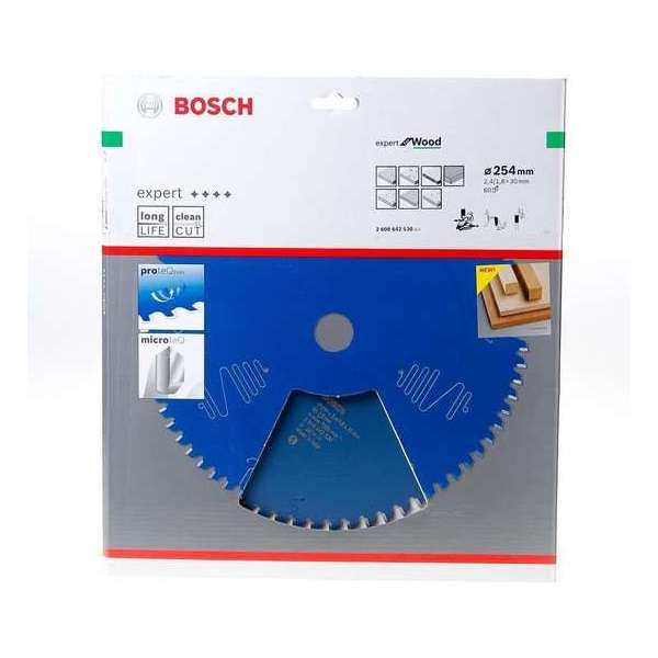 Bosch - Cirkelzaagblad Expert for Wood 254 x 30 x 2,4 mm, 60