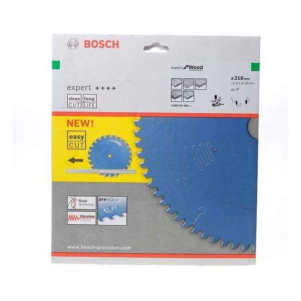 Bosch - Cirkelzaagblad Expert for Wood 210 x 30 x 2,4 mm, 48