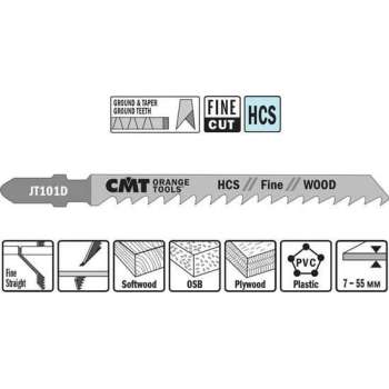 Decoupeerzaag HCS 75 x 100 mm. 6tpi (fine,wood)