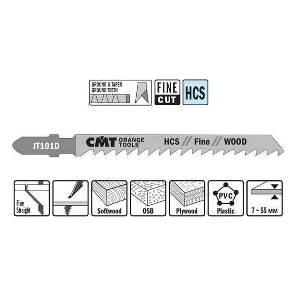 Decoupeerzaag HCS 75 x 100 mm. 6tpi (fine,wood)