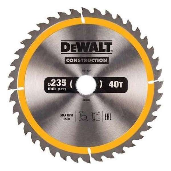 DeWalt DT1955 Cirkelzaagblad - 235 x 30 x 40T - Hout en Non-ferro metalen