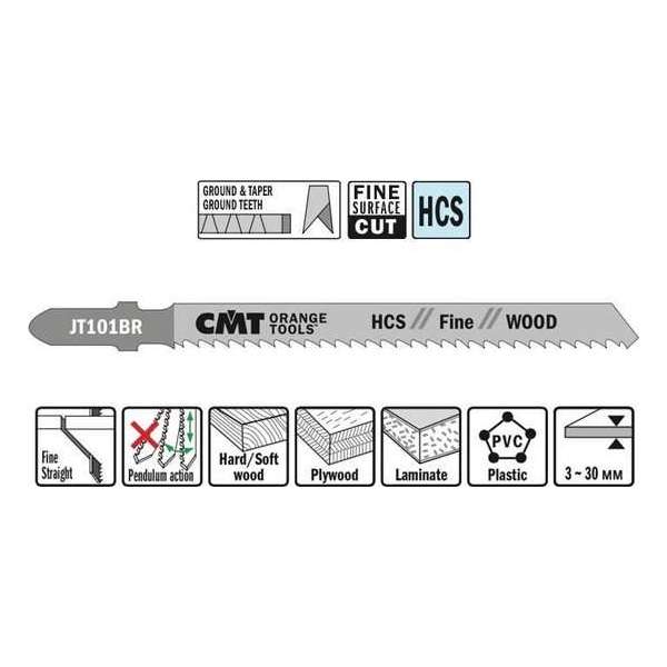 Decoupeerzaag HCS 75 x 100 mm. 10tpi (fine,wood)