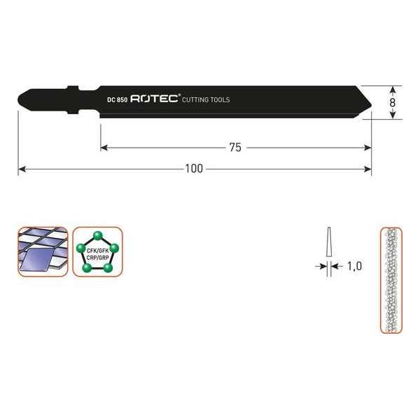 Decoupeerzaagblad DC850 / T130Riff set 3 stuks