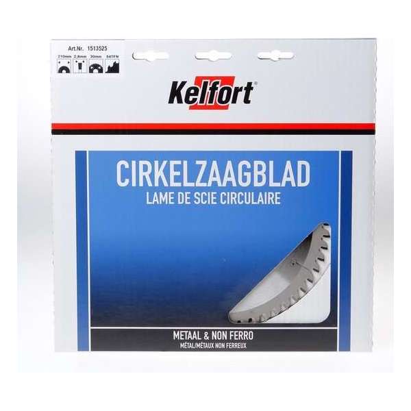 Kelford zaagblad HM 210x30 54-tands - speciaal voor trespa - 1 stuks