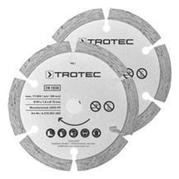 TROTEC Cirkelzaagbladen-set 2 diamant Ø 89 mm, 2-delig