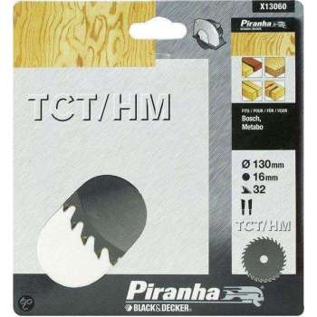 Piranha Cirkelzaagblad TCT/HM, 130x16mm 32 tanden X13060