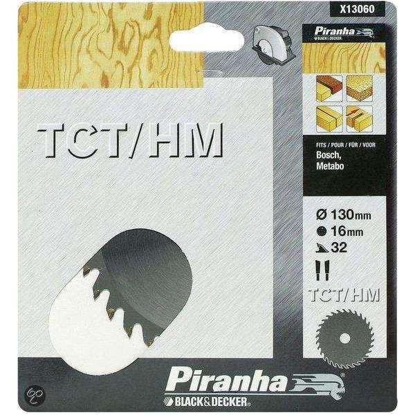 Piranha Cirkelzaagblad TCT/HM, 130x16mm 32 tanden X13060