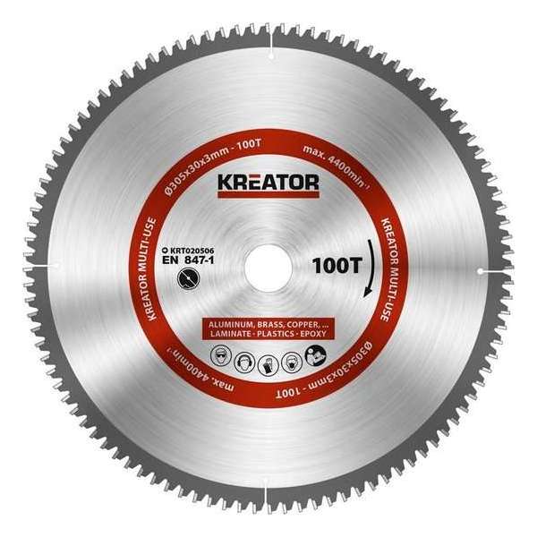 Kreator  KRT020506  Zaagblad hout - 305mm100t