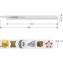 Decoupeerzagen DC875 / T1013AWP 250x16x1,0mm. (2st.)