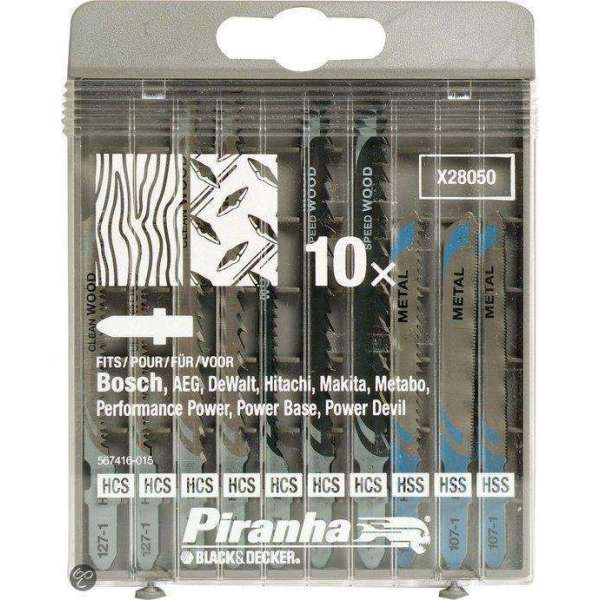 Piranha Decoupeerzaagblad Cassette combi hout / metaal,  T-Aansluiting X28050