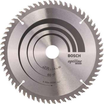 Bosch - Cirkelzaagblad Optiline Wood 235 x 30/25 x 2,8 mm, 60