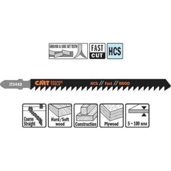 Decoupeerzaag HCS 110 x 132 mm. 6tpi (fast,wood)