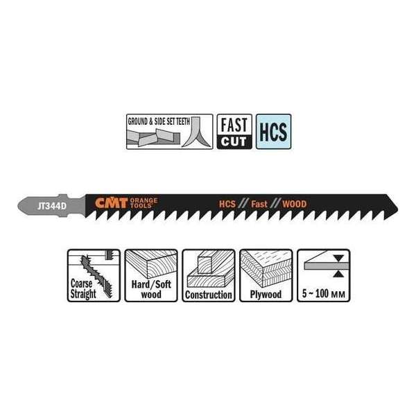 Decoupeerzaag HCS 110 x 132 mm. 6tpi (fast,wood)