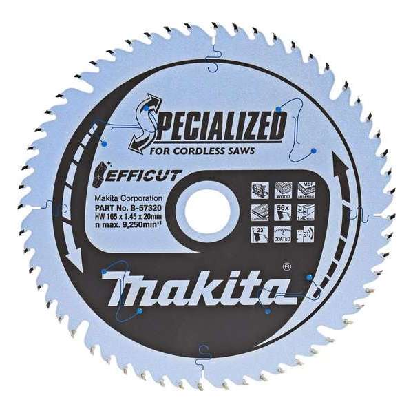 Makita B-09254 Specialized Cirkelzaagblad (Linkshandig) - 190 x 30 x 40T - Hout