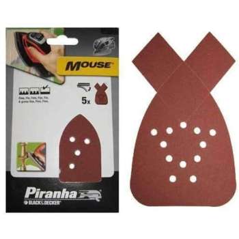 Piranha Schuurstroken Mouse, 120K 5 stuks X31009