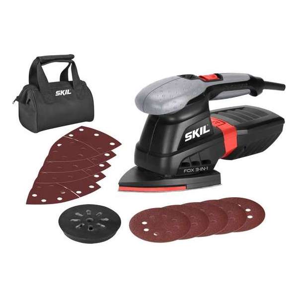 Skil 7220AC Fox 3-in-1 Multischuurmachine - 250W - Inclusief tas en 10x schuurpapier