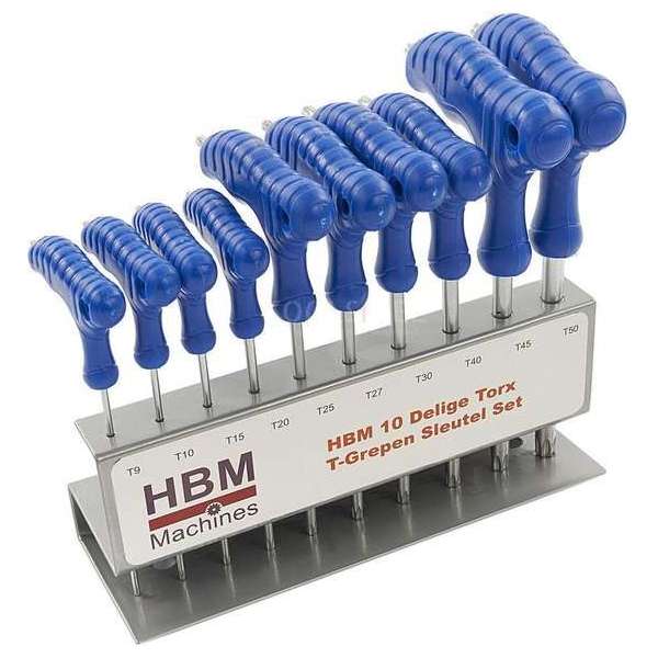 HBM 10 Delige Torx T-Grepen Sleutel Set