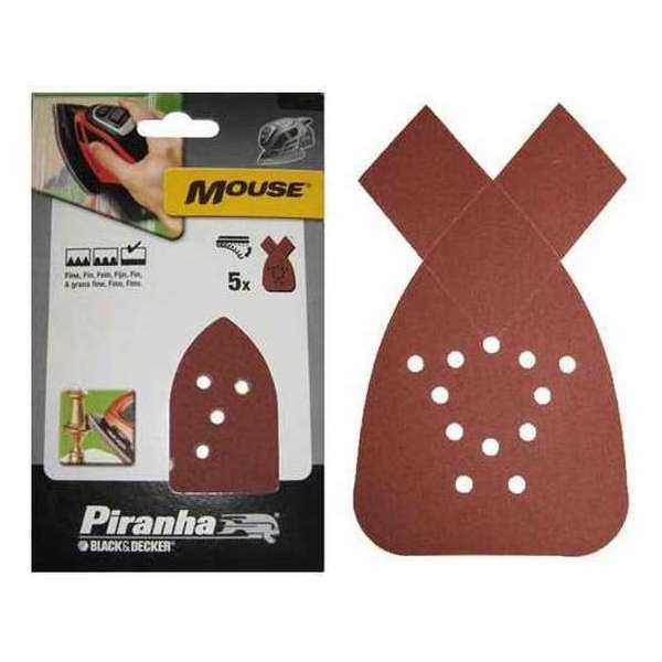 Piranha Schuurstroken Mouse, 180K 5 stuks X31014