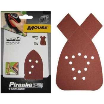 Piranha Schuurstroken Mouse, 80K 5 stuks X31004