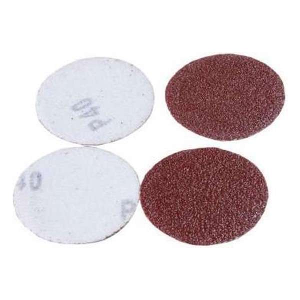 Velcro schuurschijven met klitteband 50 mm korrel 40 (100 stuks)