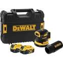 DeWALT DCW210P2 18V Li-ion Accu excenterschuurmachine set (2x 5.0Ah accu) - 125mm