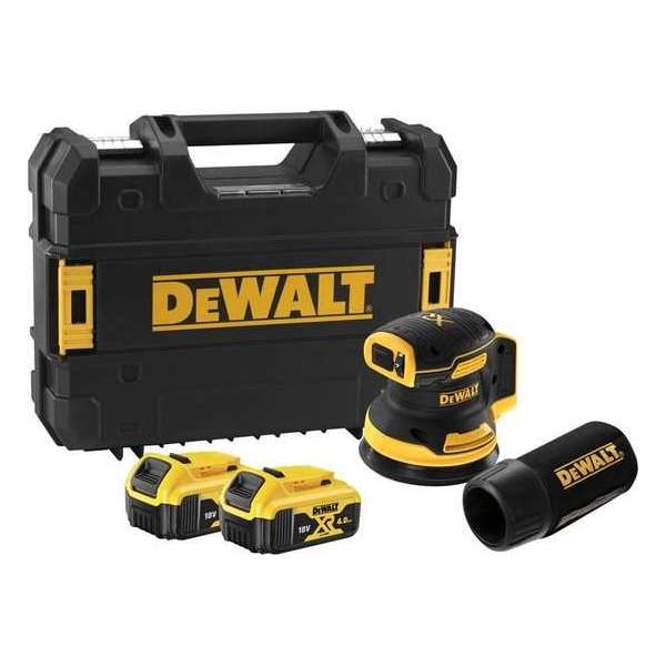 DeWALT DCW210P2 18V Li-ion Accu excenterschuurmachine set (2x 5.0Ah accu) - 125mm