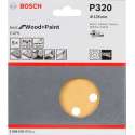 Bosch - 5-delige schuurbladenset 125 mm, 320