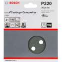 Bosch - 5-delige schuurbladenset 125 mm, 320