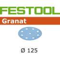 Festool 125mm schuurschijven (100x) granat k220 497172