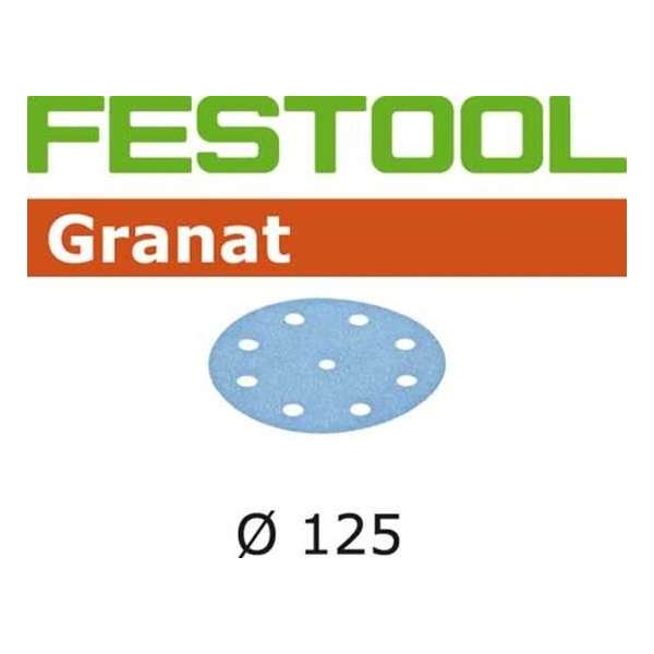 Festool 125mm schuurschijven (100x) granat k220 497172