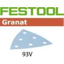 93mm 3-hoek [100x] Festool-granat k180 497396