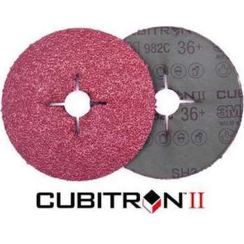 Cubitron 3M II Fiber schuurschijf 982C K60 125x22mm 25 stuks