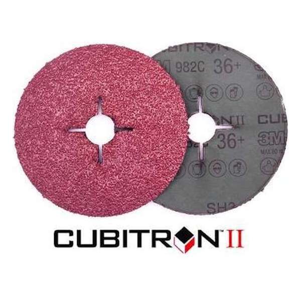 Cubitron 3M II Fiber schuurschijf 982C K60 125x22mm 25 stuks