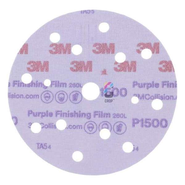 3M 51154 260L+ Hookit Purple Finishing Schuurschijven 150mm P1500 - 50 stuks