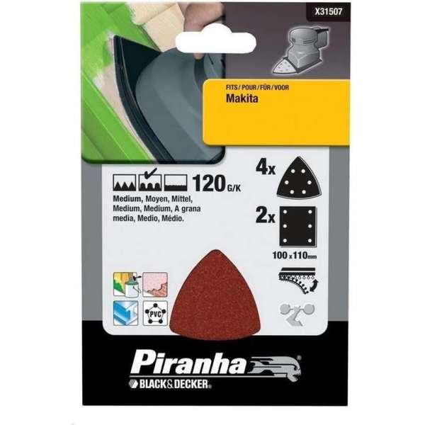 BLACK+DECKER Piranha X31507 SCHUURSCHIJF 120GR