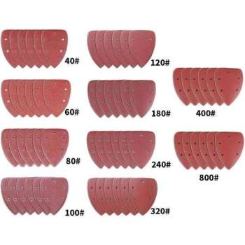 Schuurvellen Pak met 100 schuurdriehoeken 140 x 90 mm 5