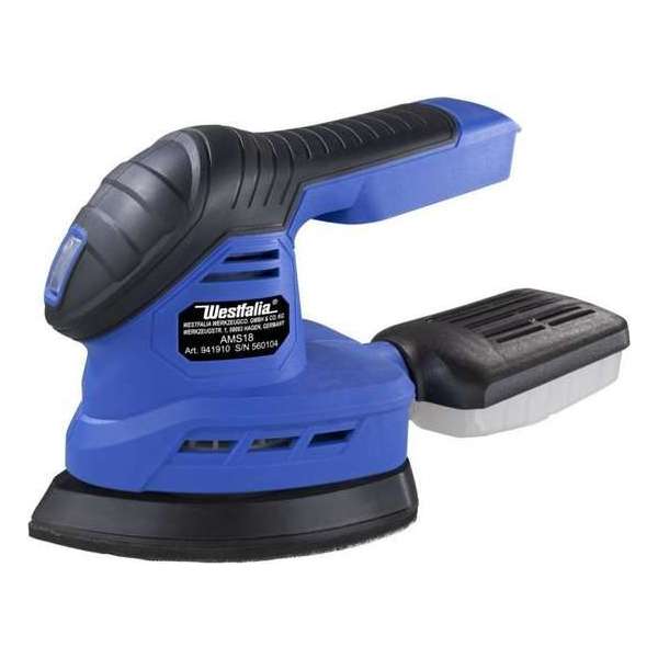 Westfalia Batterij Multi-Sander AMS18 18 Volt Li-Ion - zonder batterij en lader -