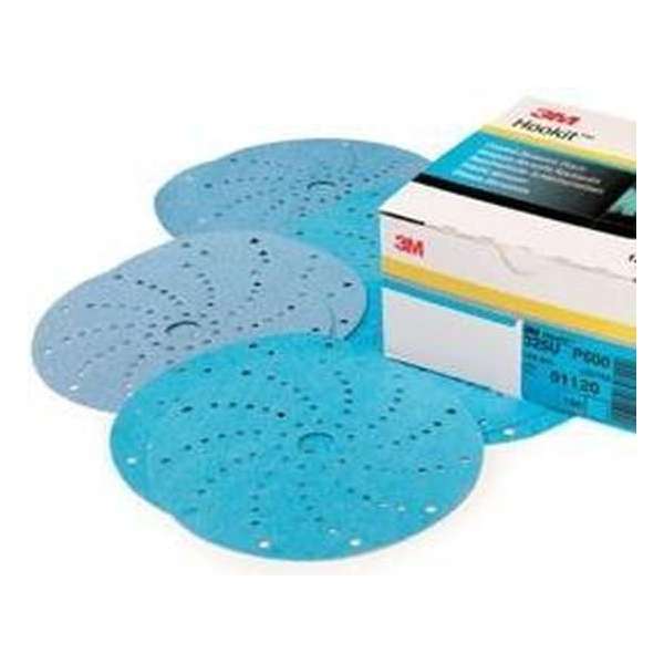 3M Hookit Blue 325U Schuurschijven 150mm Multihole P600 - 100 stuks